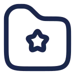 Folder Favourite (star) SVG Icon